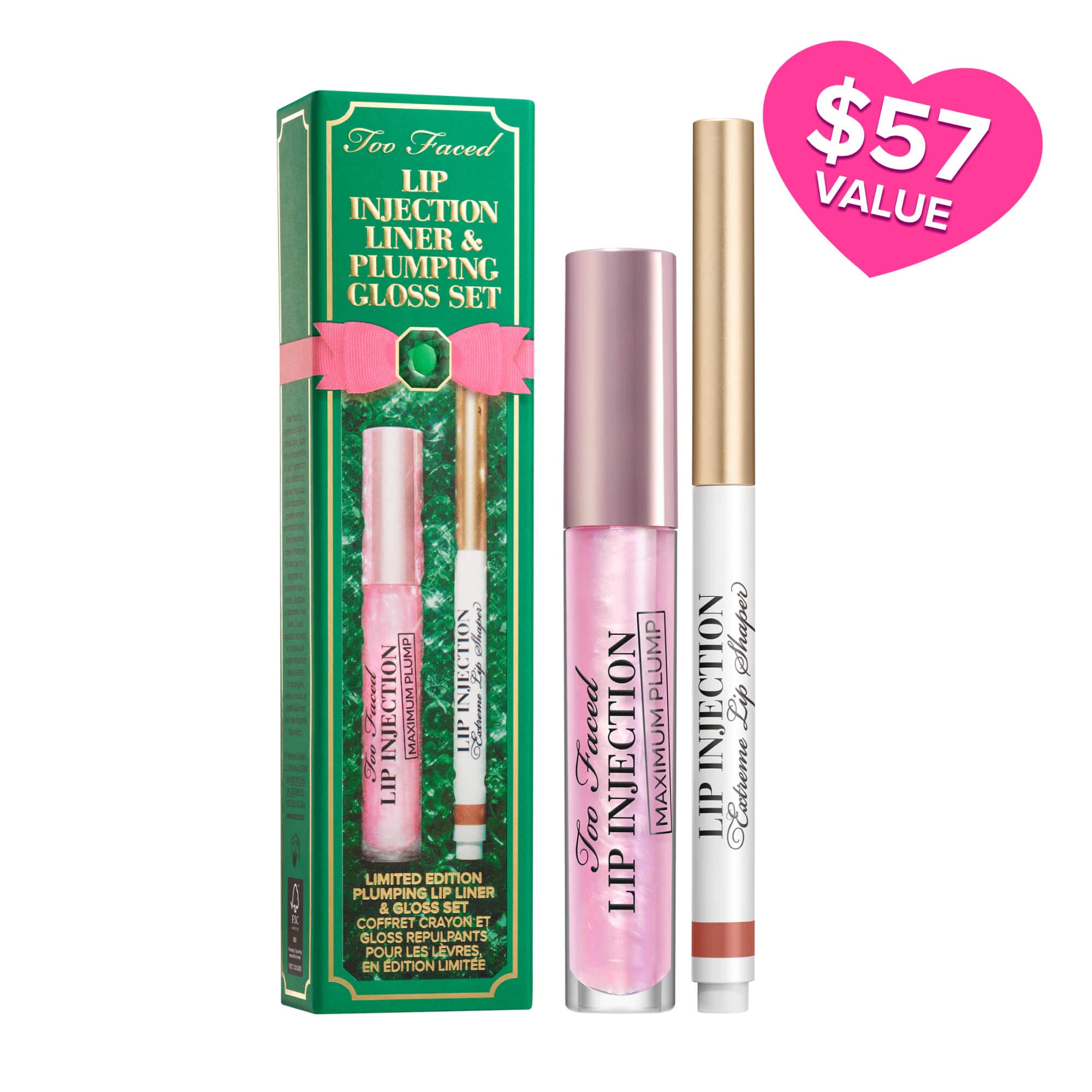 Lip Injection Plumping Lip Liner & Gloss Set
Limited Edition Ready-To-Gift Holiday Set