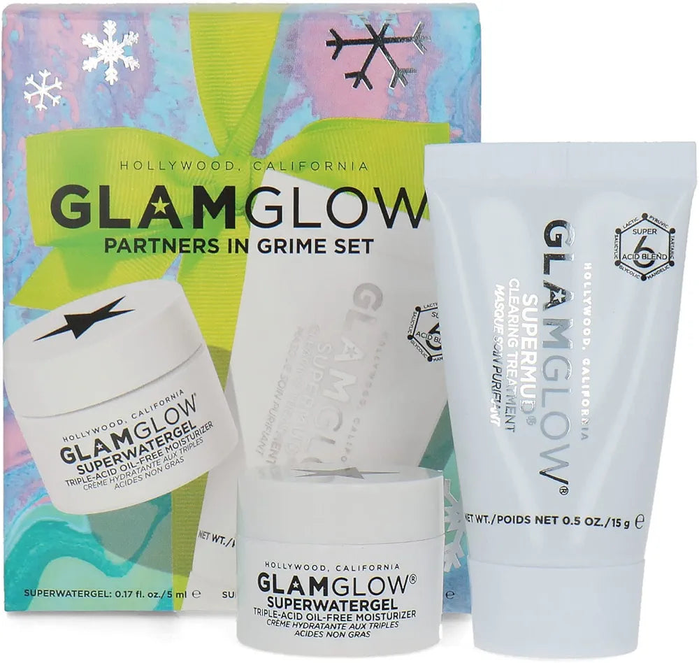 Glamglow Partners In Grime Set - Supernud Mask & Superwatergel Moisturizer