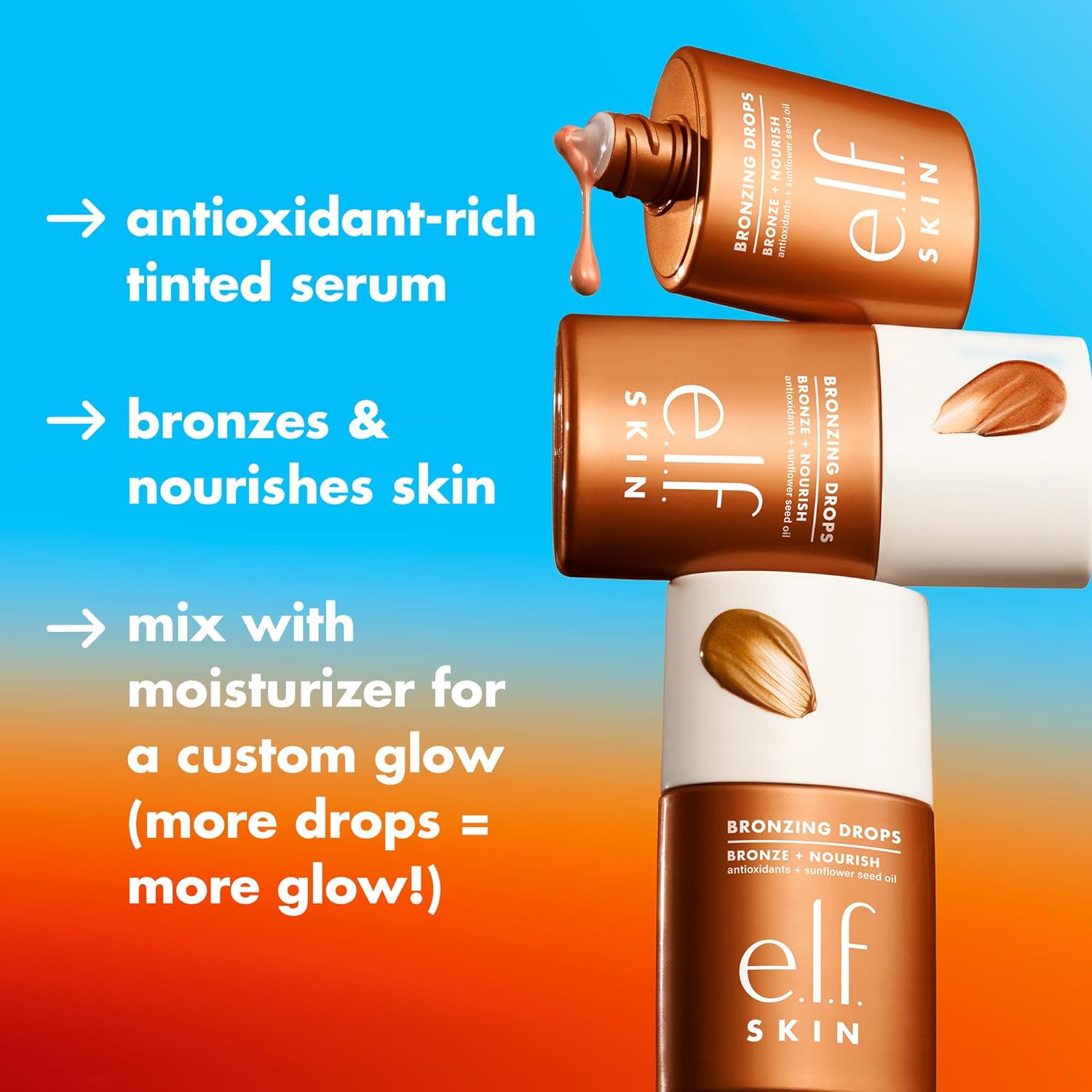 ELF BRONZING DROPS rose gold