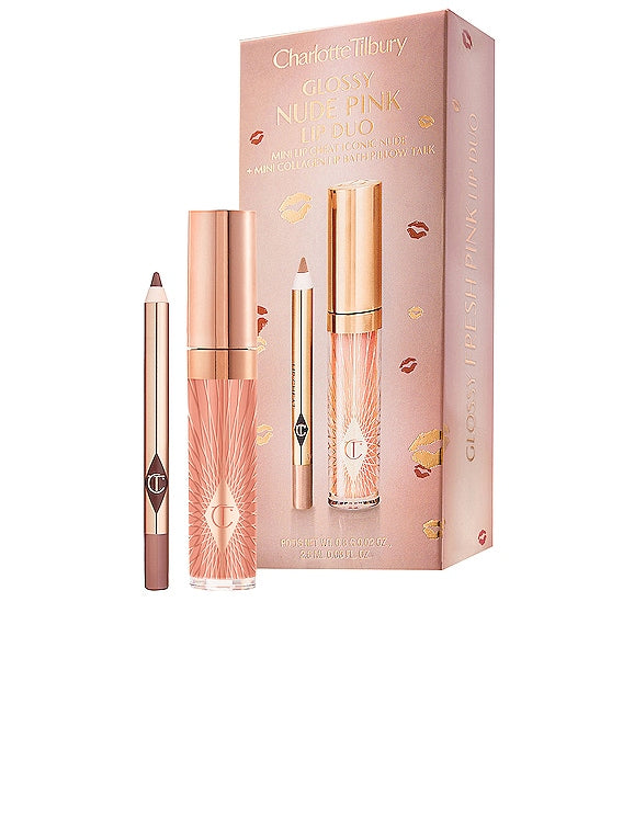 Charlotte Tilbury
Glossy Nude Pink Lip Duo