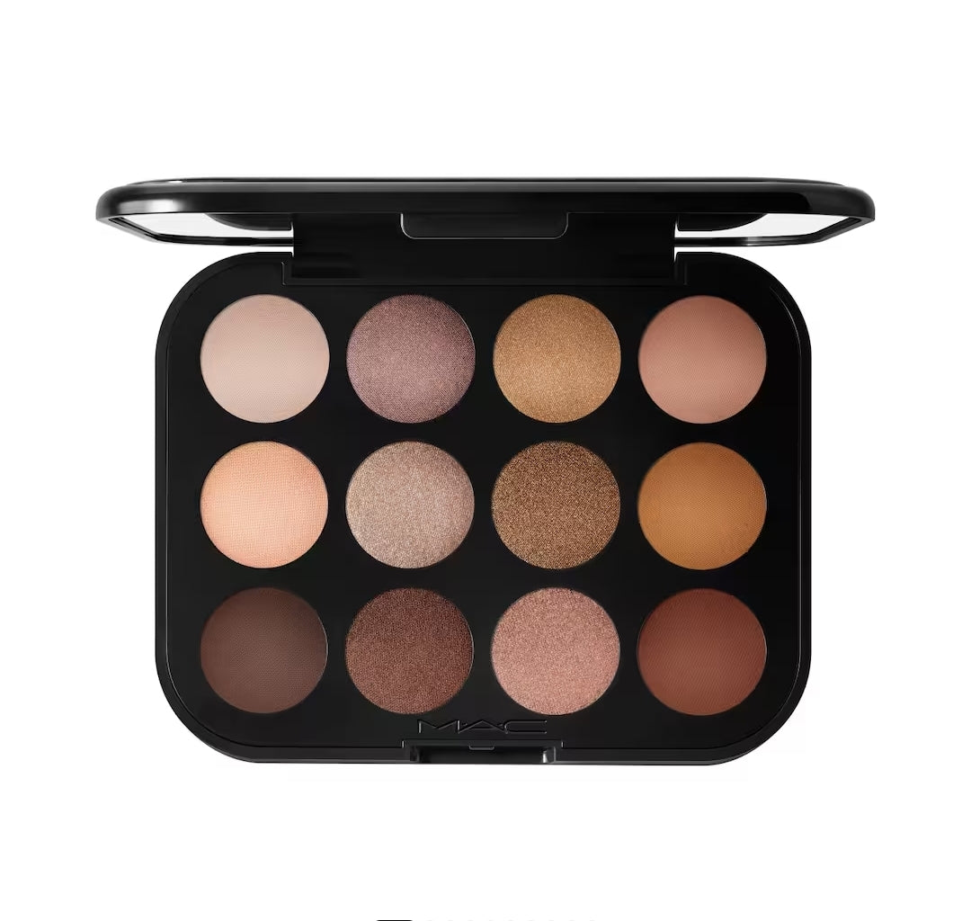 M.A.C Connect In Colour X12 Eye Shadow Palette - Unfiltered Nudes (17.2g)