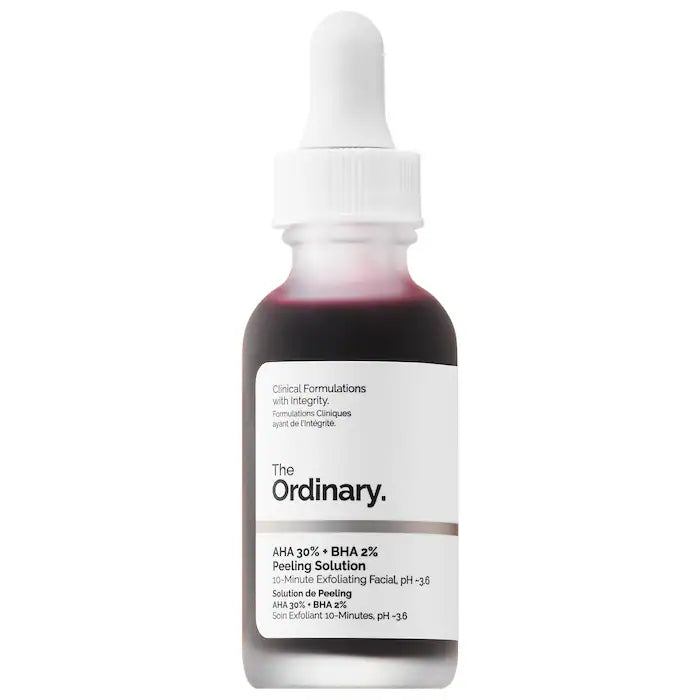 The Ordinary
AHA 30% + BHA 2% Exfoliating Peeling Solution