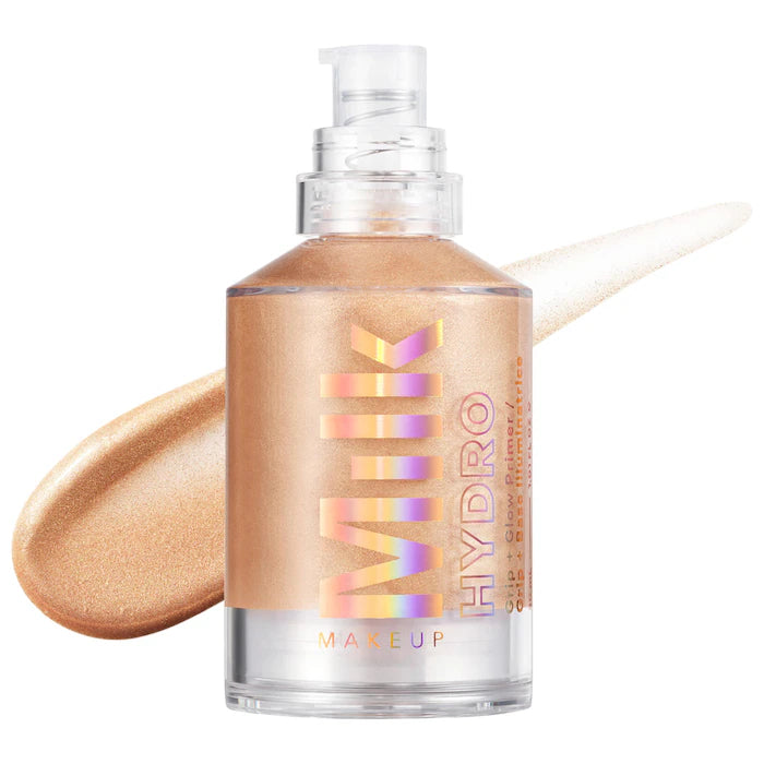 MILK MAKEUP
Hydro Grip + Glow Illuminating Primer with Light-Reflecting Pearls