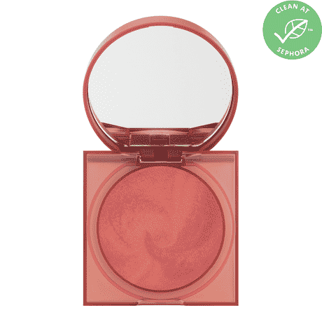 Glowish Cheeky Vegan Blush Powder shade caring coral